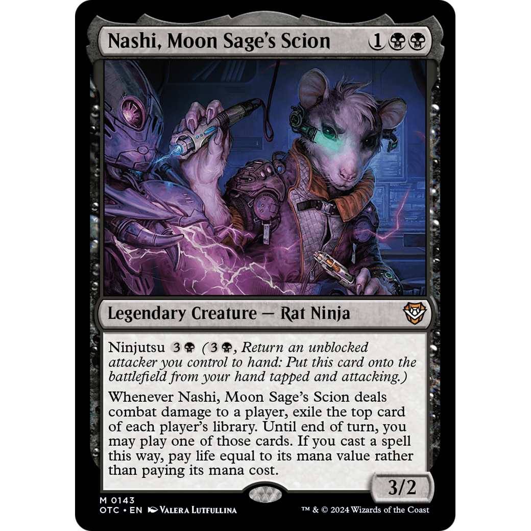 Nashi, Moon Sage's Scion (OTC-143) - Outlaws of Thunder Junction Commander