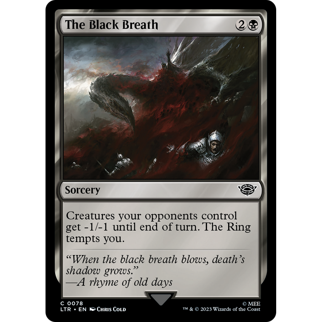 The Black Breath (LTR-078) - The Lord of the Rings: Tales of Middle-earth Foil