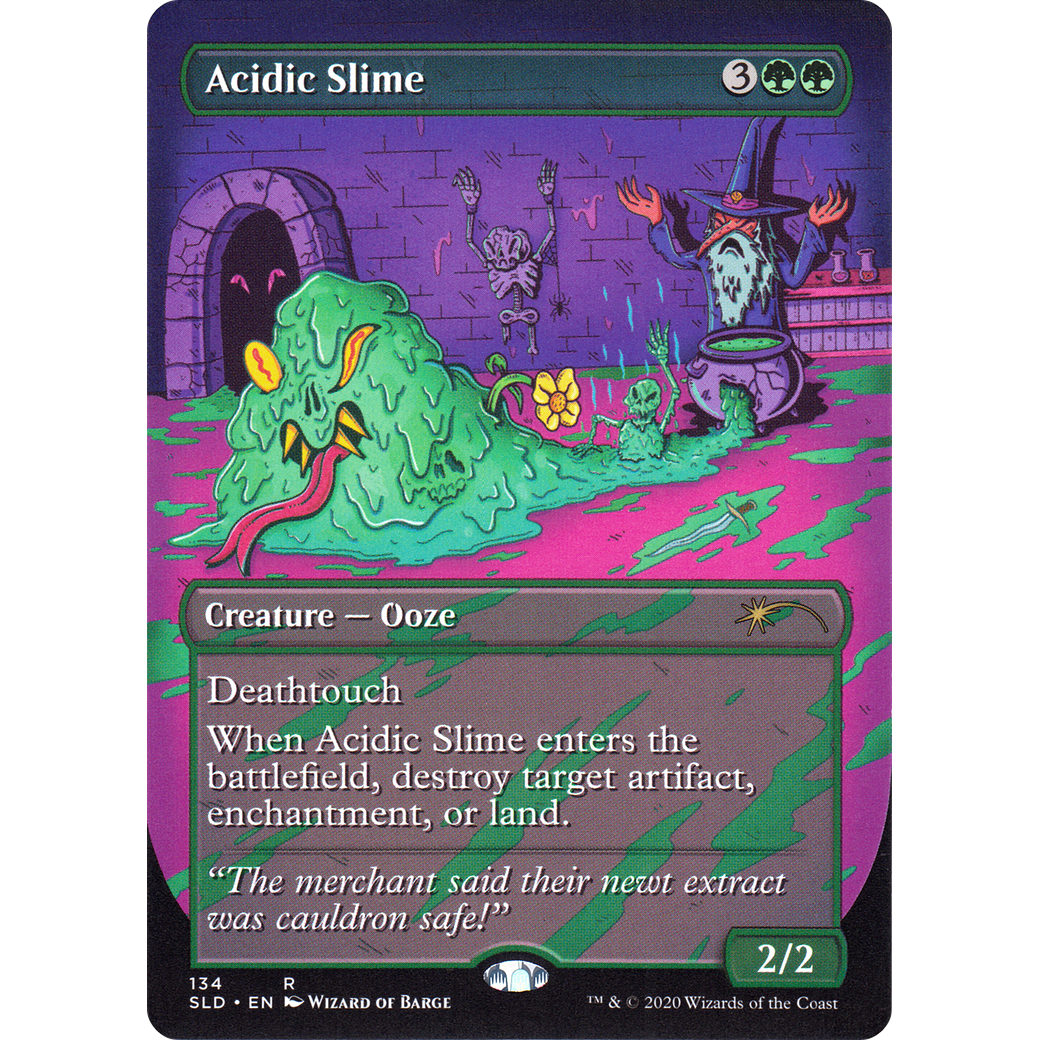 Acidic Slime (SLD-134) - Secret Lair Drop (Borderless)