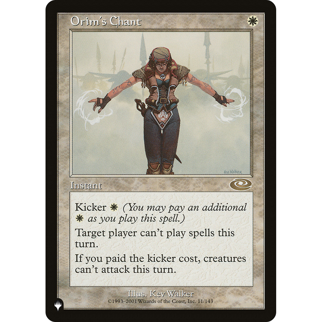 Orim's Chant (LIST-11/143) - The List