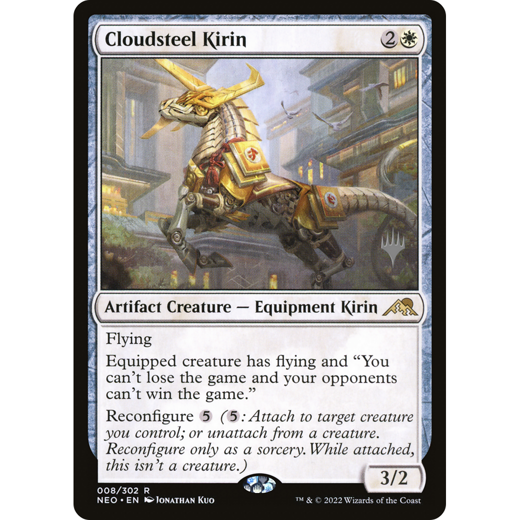 Cloudsteel Kirin (PPNEO-08P) - Kamigawa: Neon Dynasty Promos