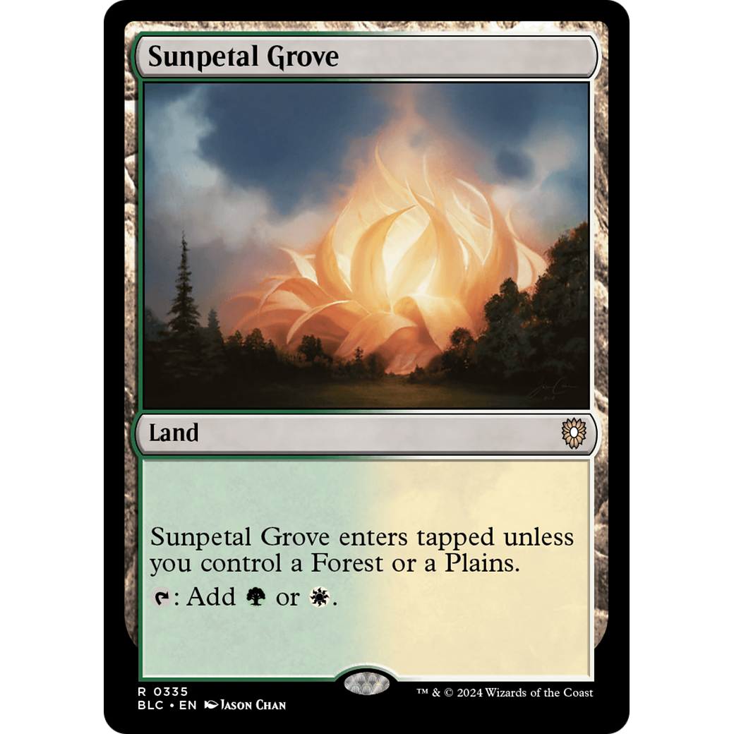 Sunpetal Grove (BLC-335) - Bloomburrow Commander