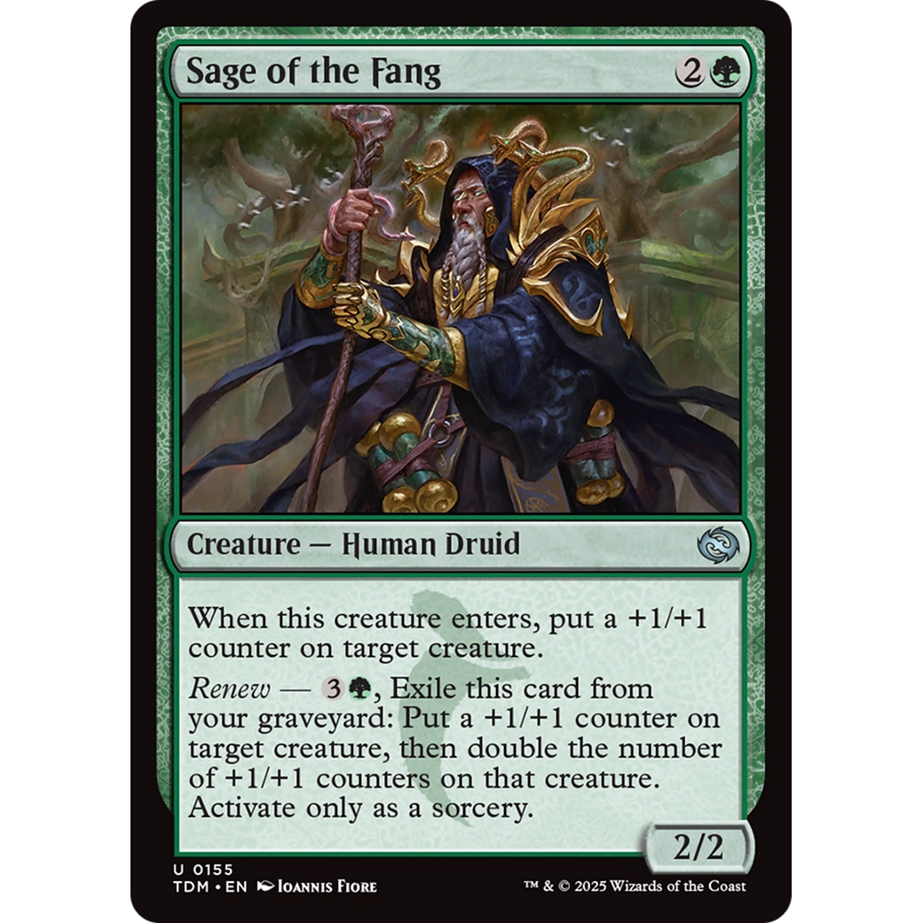 Sage of the Fang (TDM-155) - Tarkir: Dragonstorm Foil