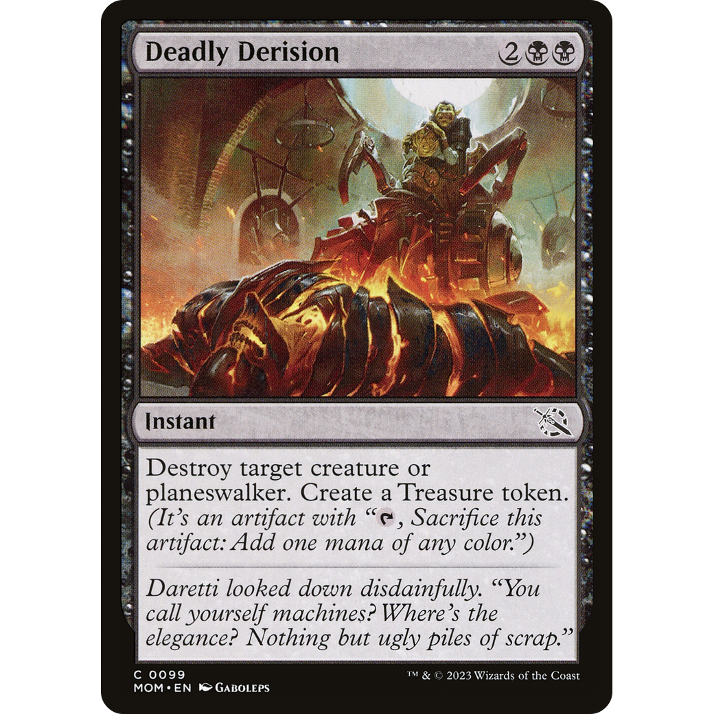Deadly Derision (MOM-099) - March of the Machine Foil
