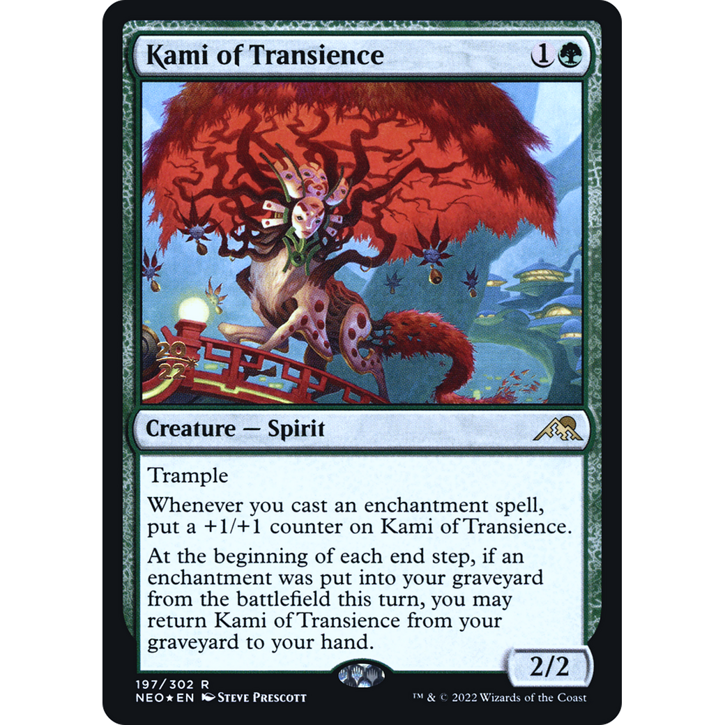 Kami of Transience (PRE-197S) - Kamigawa: Neon Dynasty Promos Foil