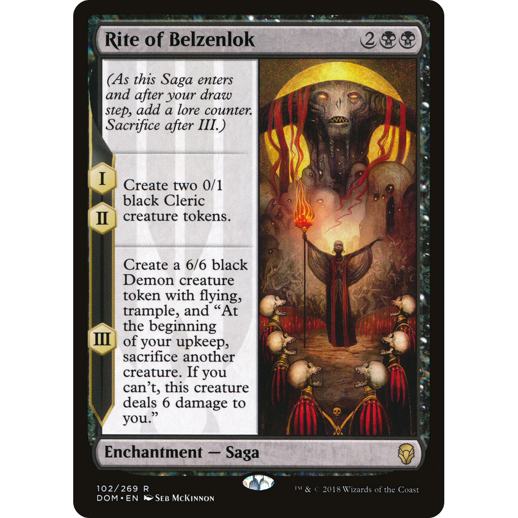 Rite of Belzenlok (DOM-102) - Dominaria Foil