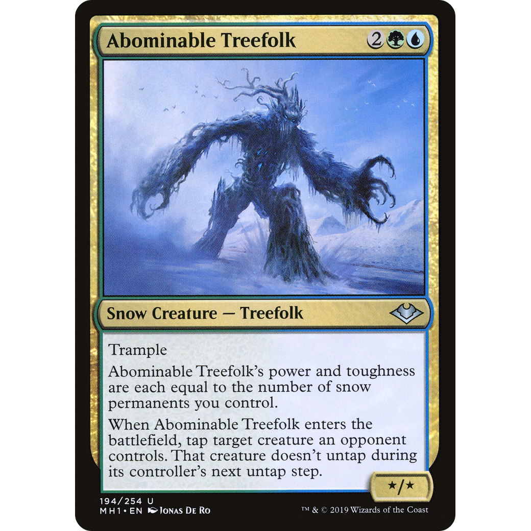 Abominable Treefolk (MH1-194) - Modern Horizons Foil