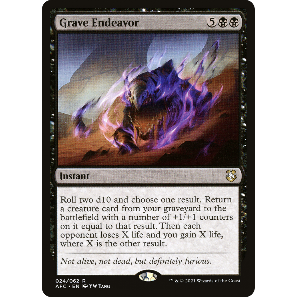 Grave Endeavor (AFC-024) - Forgotten Realms Commander