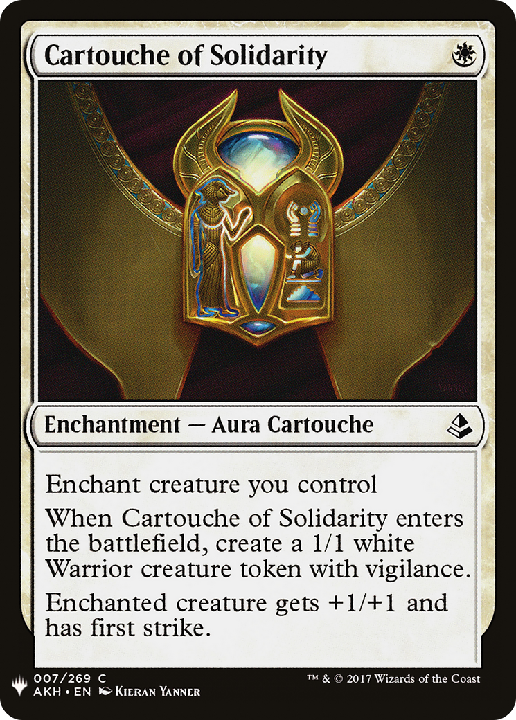 Cartouche of Solidarity (LIST-007) - The List