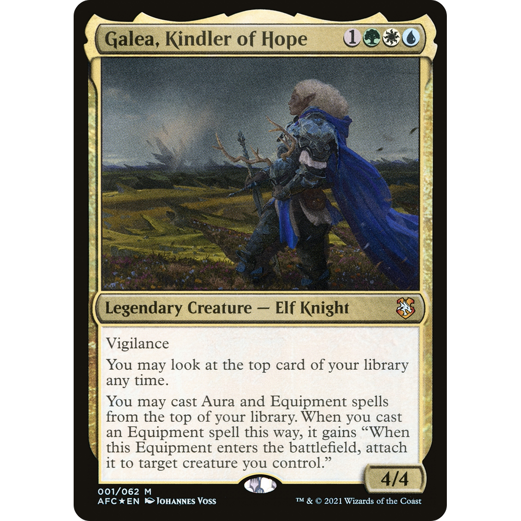 Galea, Kindler of Hope (AFC-001) - Forgotten Realms Commander Foil