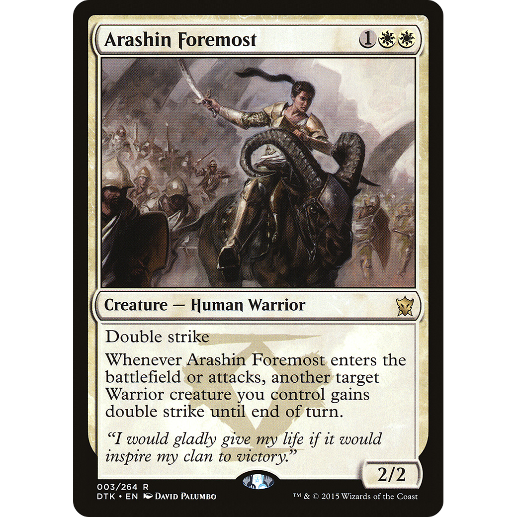 Arashin Foremost (DTK-003) - Dragons of Tarkir Foil