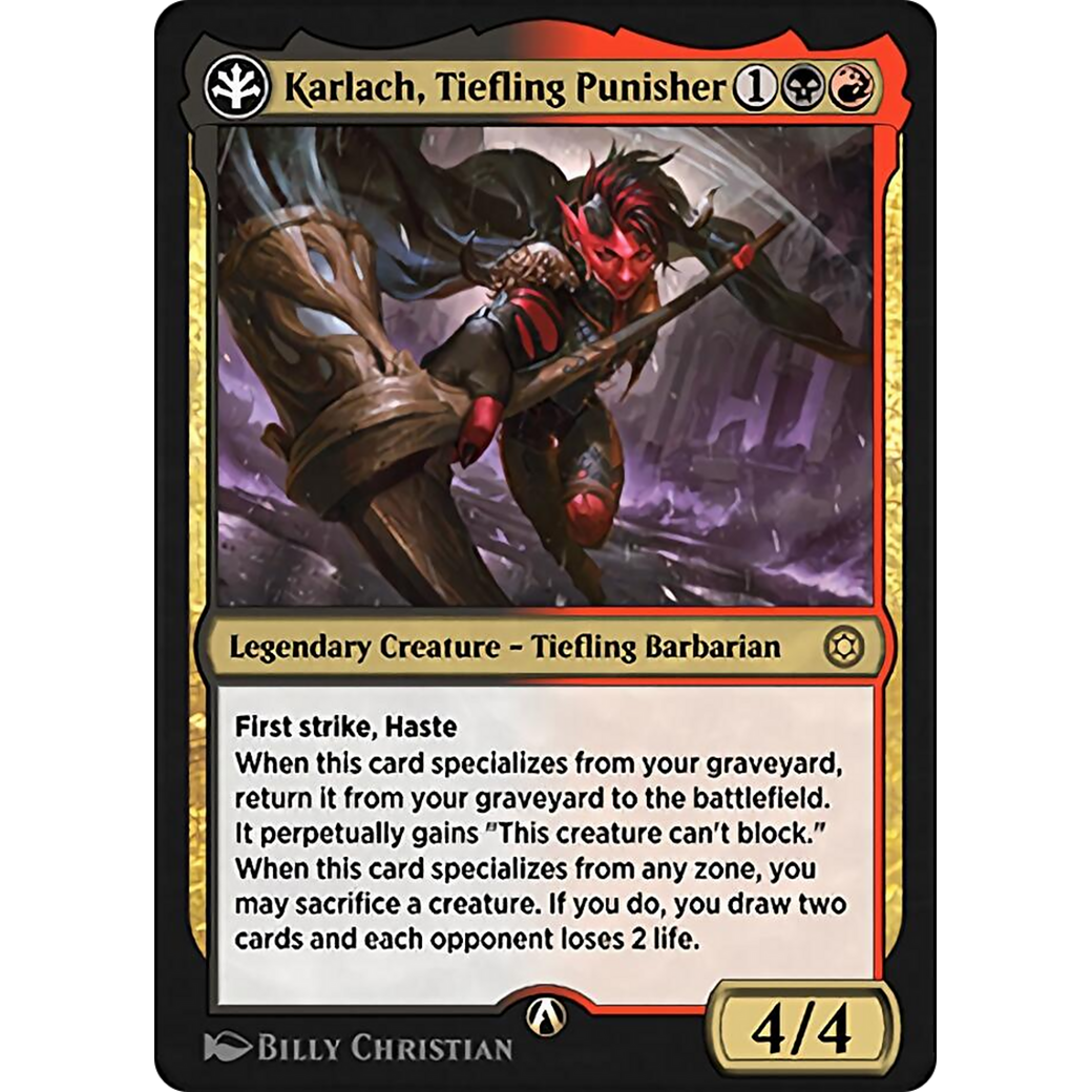 Karlach, Tiefling Punisher (HBG-14B) - Alchemy Horizons: Baldur's Gate