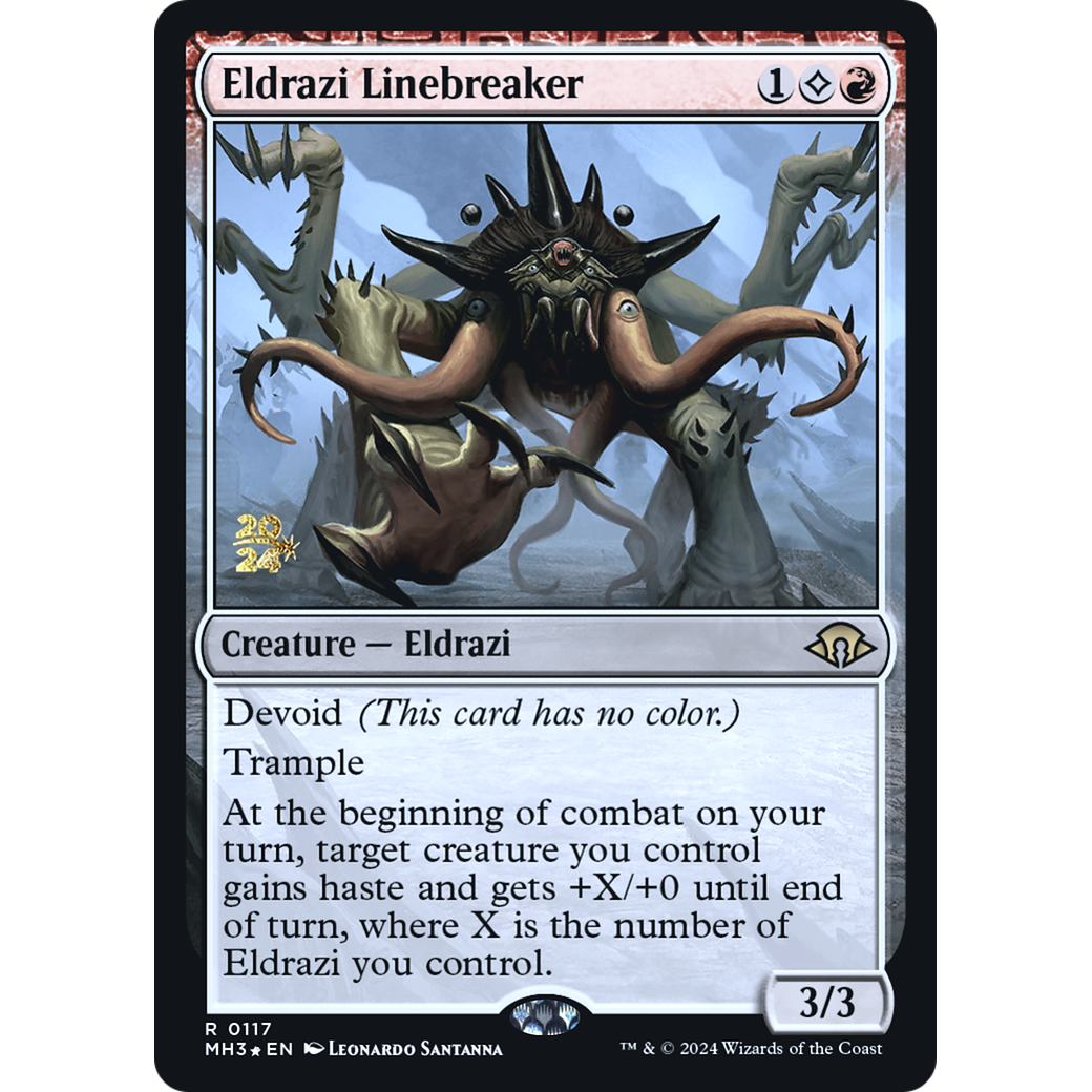 Eldrazi Linebreaker (PRE-117S) - Modern Horizons 3 Promos: (devoid) Foil