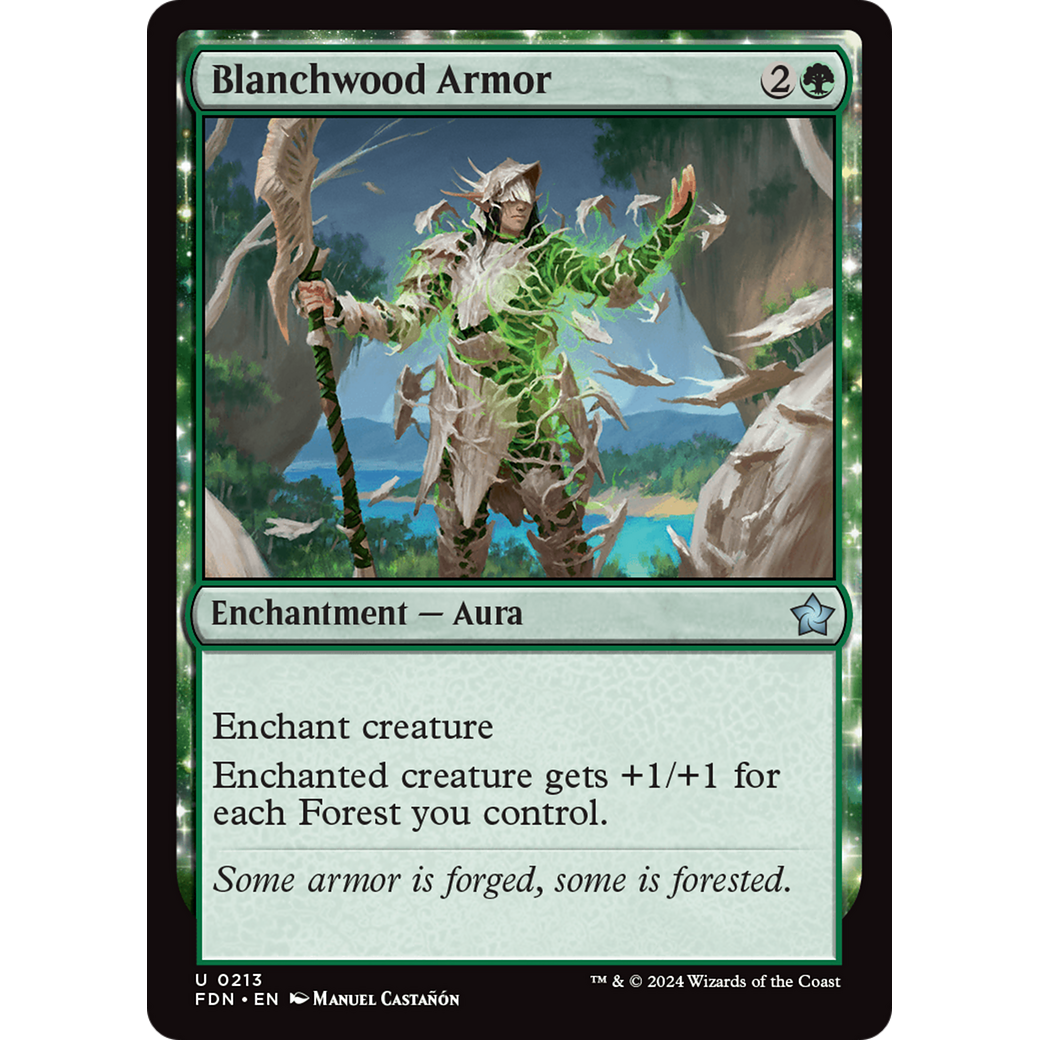 Blanchwood Armor (FDN-213) - Foundations Foil