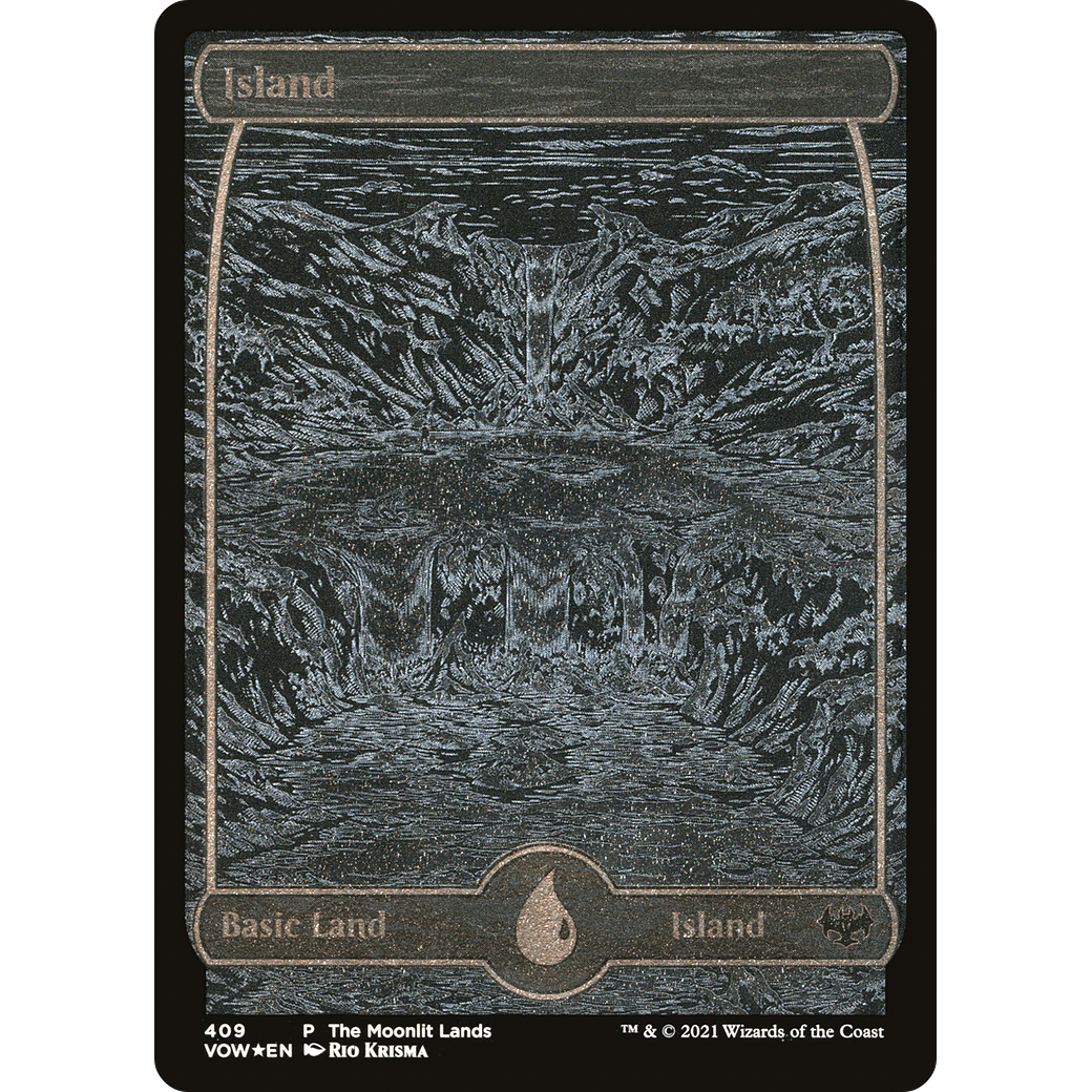 Island (VOW-409) - Innistrad: Crimson Vow Etched Foil