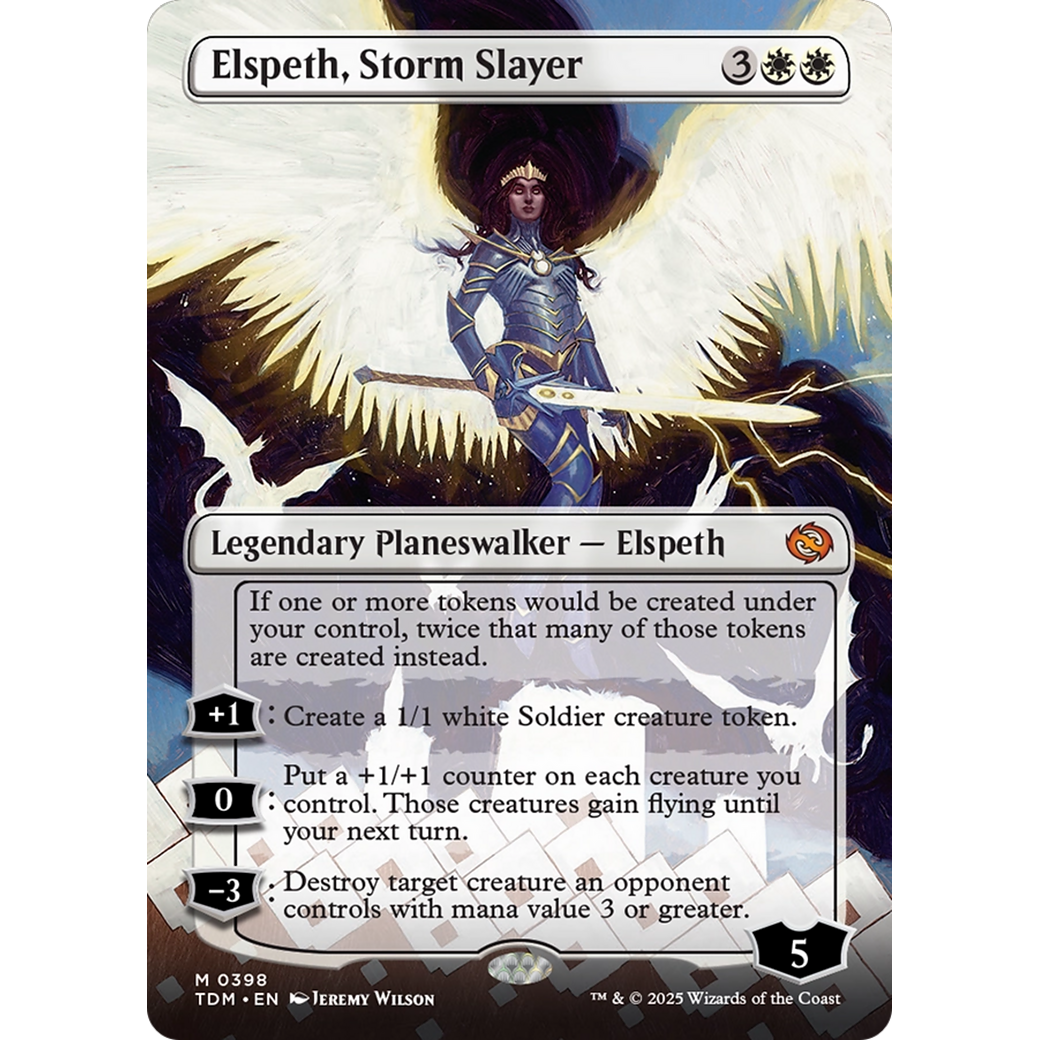 Elspeth, Storm Slayer (TDM-398) - Tarkir: Dragonstorm (Borderless)