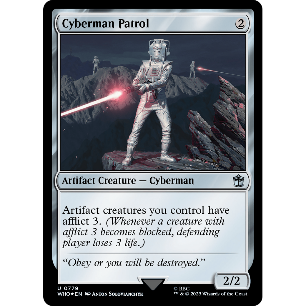Cyberman Patrol (Surge Foil) (WHO-779) - Doctor Who Foil
