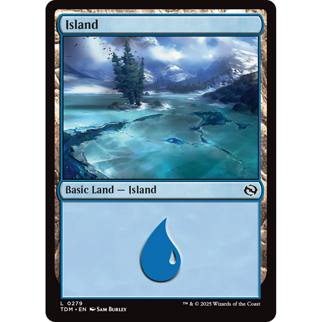 Island (TDM-279) - Tarkir: Dragonstorm Foil