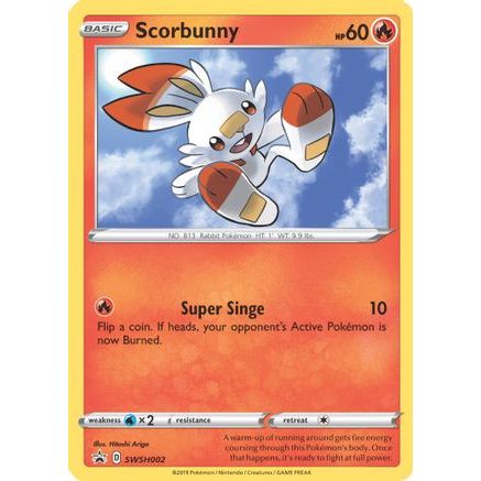 Scorbunny - SWSH002 SWSH002/307 - SWSH Sword & Shield Promo Cards Holofoil