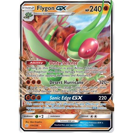 Flygon GX 110/236 - SM  Cosmic Eclipse Holofoil