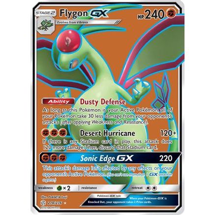 Flygon GX (Full Art) 218/236 - SM  Cosmic Eclipse Holofoil
