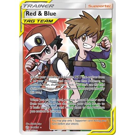 Red & Blue (Full Art) 234/236 - SM  Cosmic Eclipse Holofoil