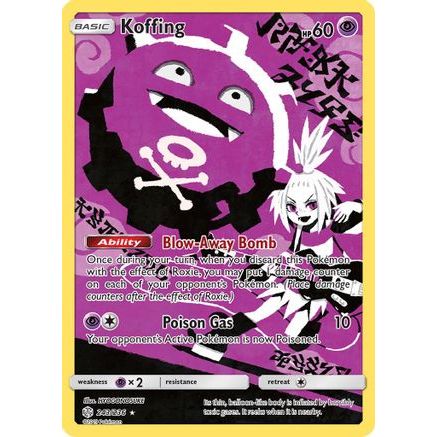 Koffing (Secret) 243/236 - SM  Cosmic Eclipse Holofoil