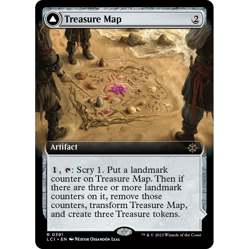 Treasure Map // Treasure Cove (LCI-391) - The Lost Caverns of Ixalan: (Extended Art)