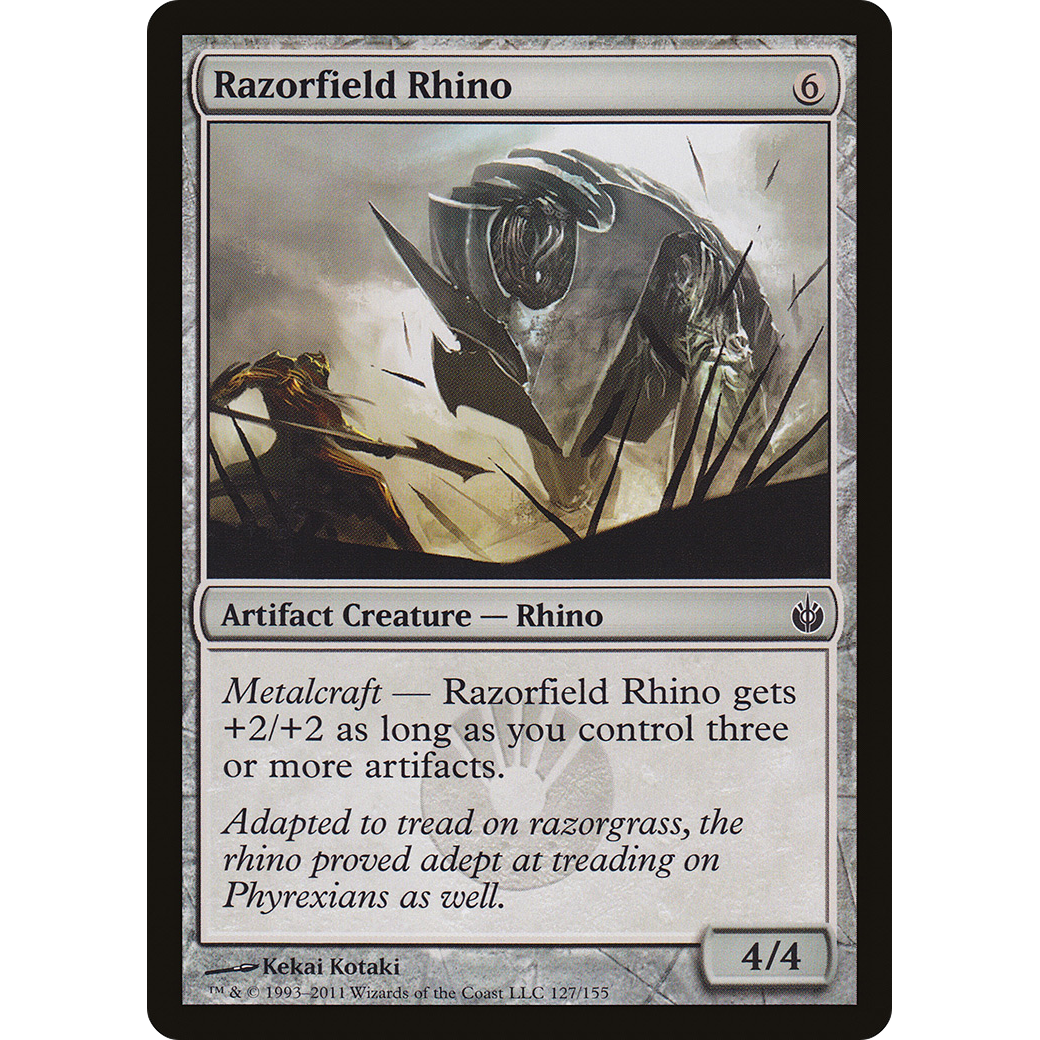 Razorfield Rhino (MBS-127) - Mirrodin Besieged