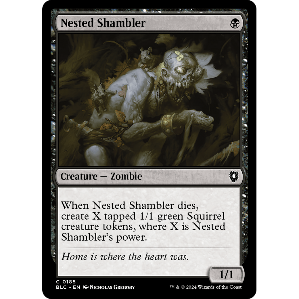 Nested Shambler (BLC-185) - Bloomburrow Commander