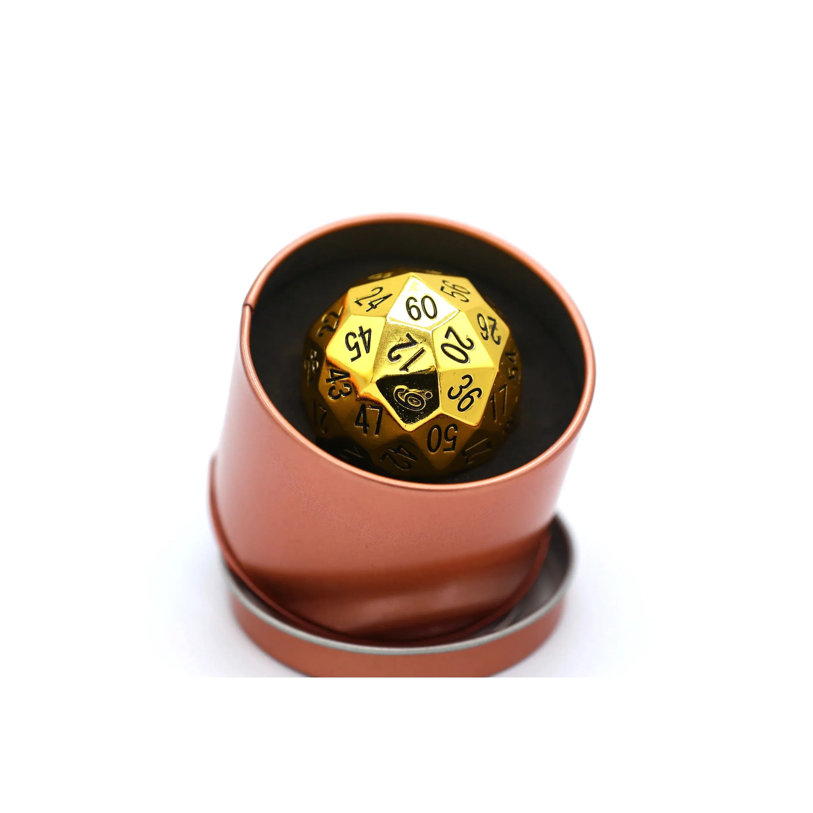 Titan's Fist Metal D60 Dice - Gold