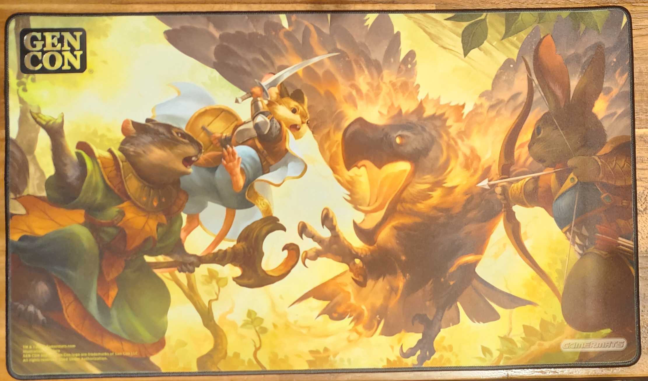 Gamermats Magic the Gathering Bloomburrow Gen Con Exclusive Playmat