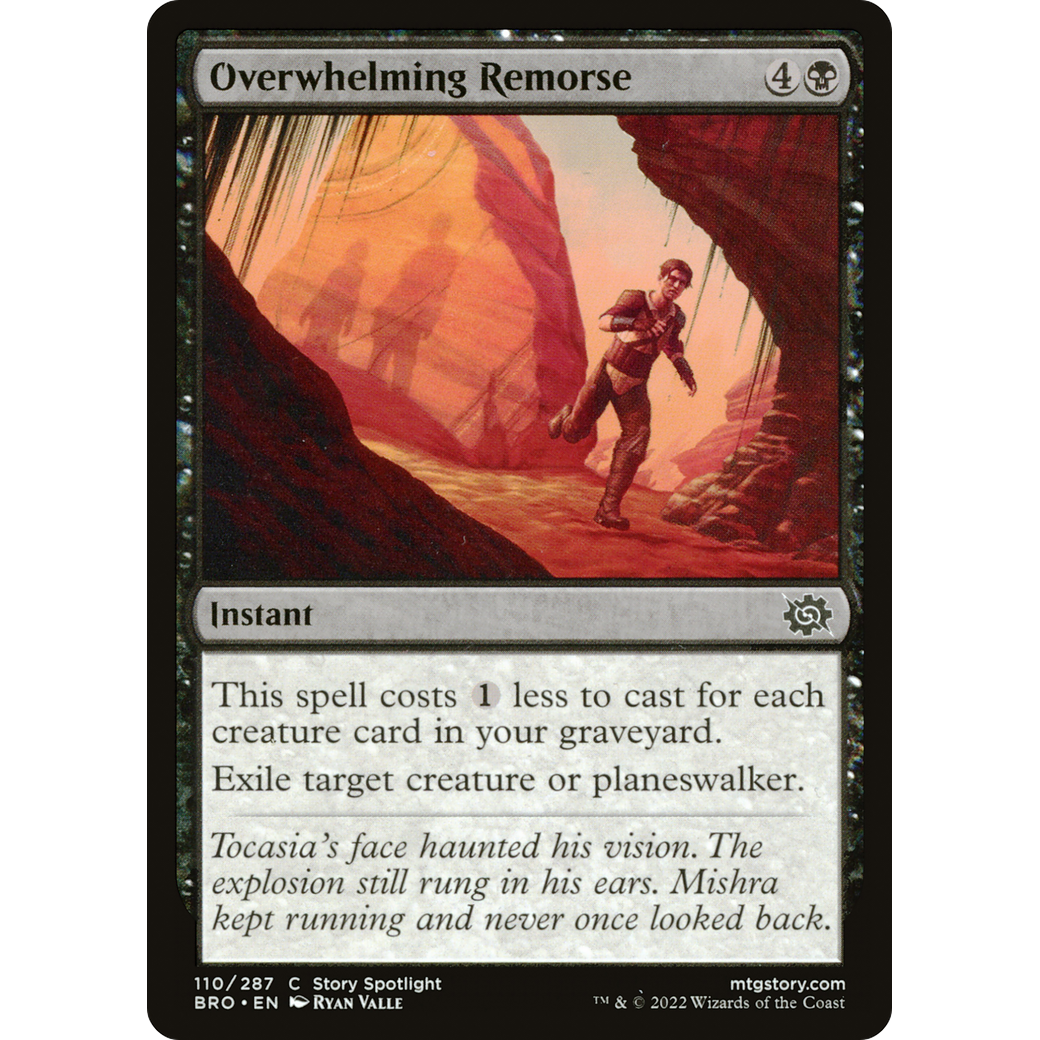 Overwhelming Remorse (BRO-110) - The Brothers' War Foil