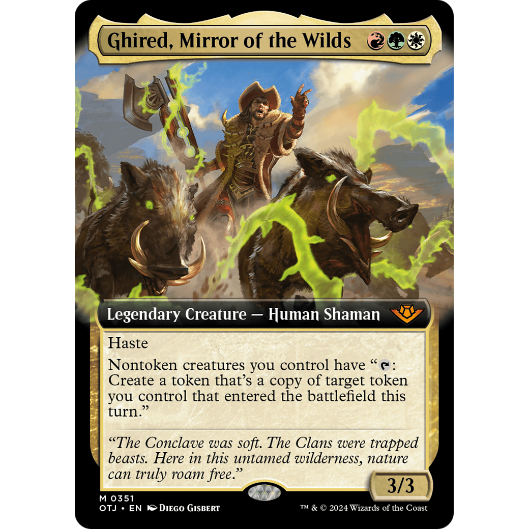 Ghired, Mirror of the Wilds (OTJ-351) - Outlaws of Thunder Junction: (Extended Art)