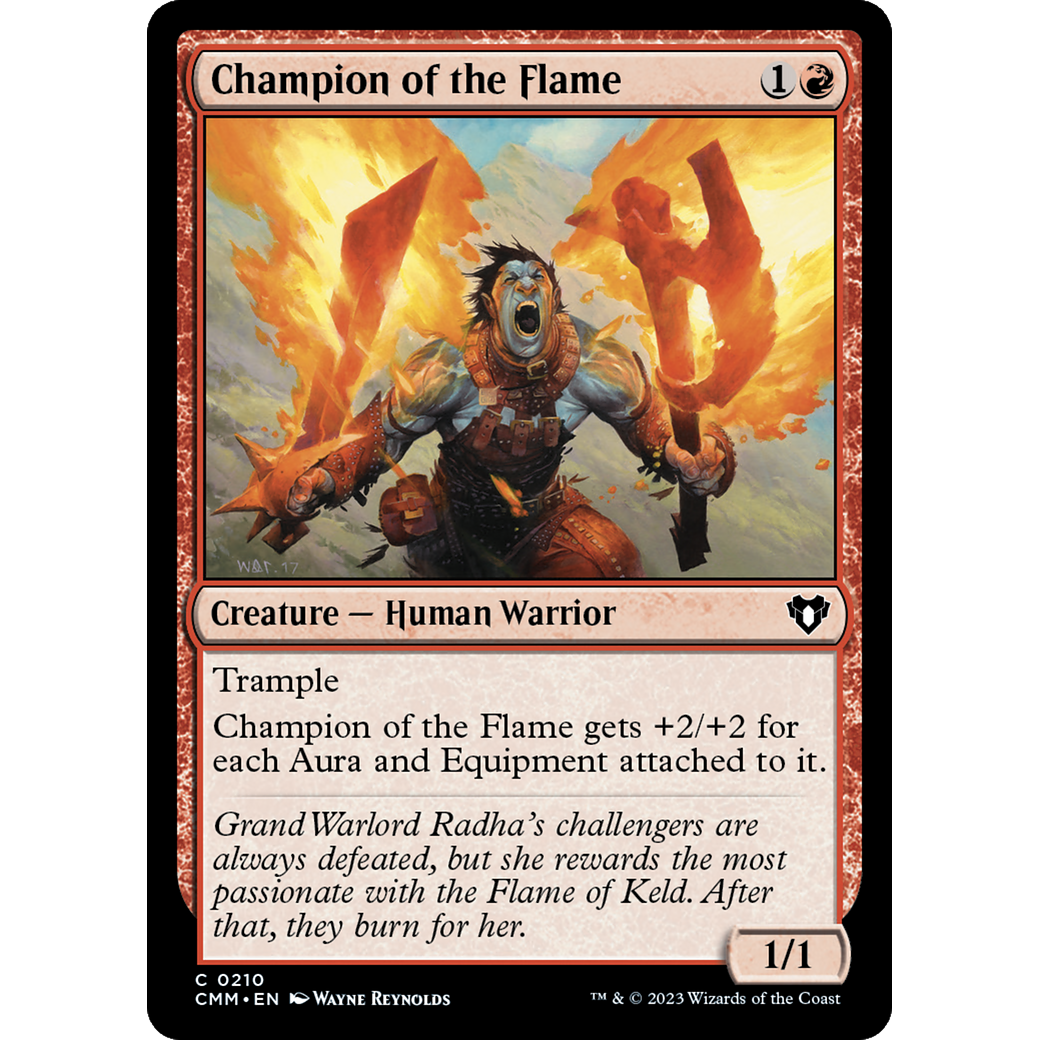 Champion of the Flame (CMM-210) - Commander Masters Foil