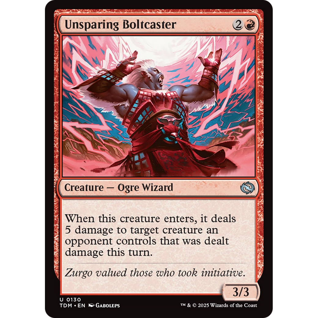 Unsparing Boltcaster (TDM-130) - Tarkir: Dragonstorm Foil