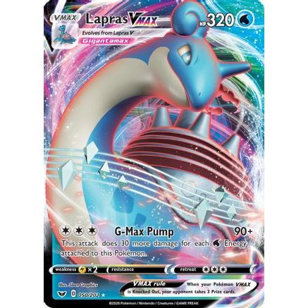 Lapras VMAX 50/202 - SWSH01 Sword & Shield Base Set Holofoil