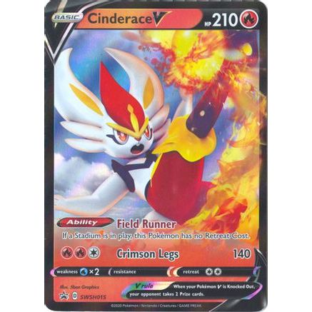 Cinderace V - SWSH015 SWSH015/307 - SWSH Sword & Shield Promo Cards Holofoil