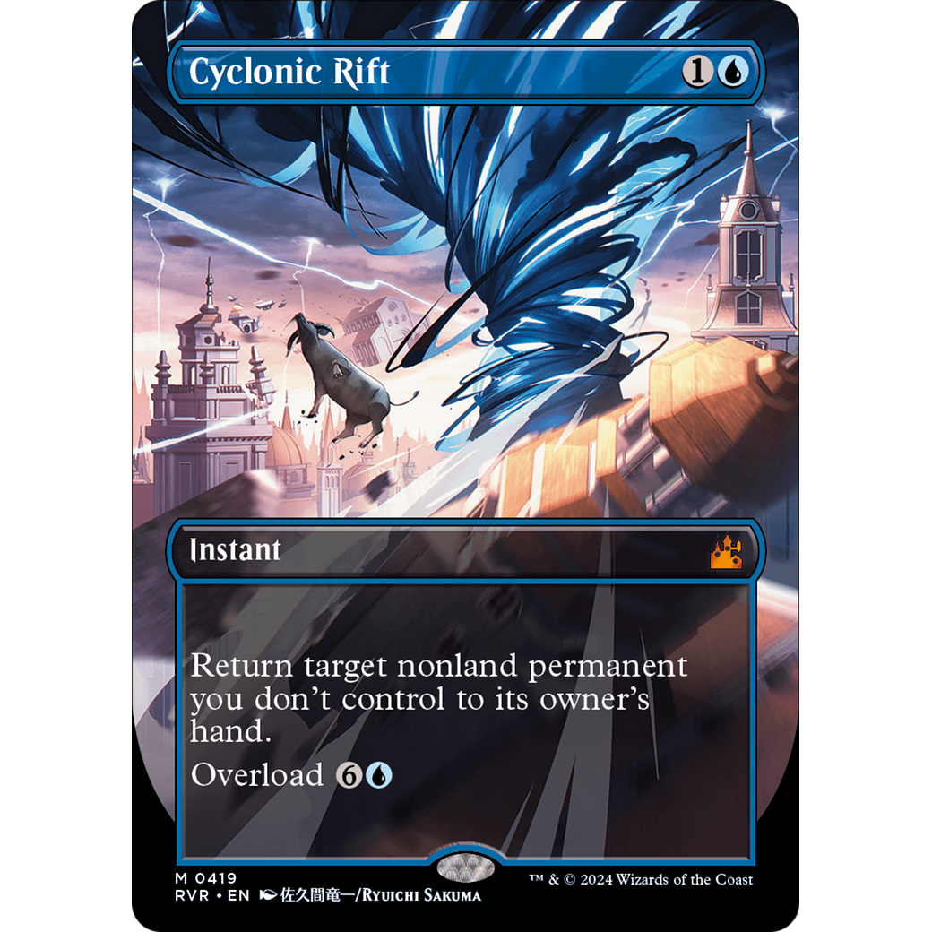 Cyclonic Rift (RVR-419) - Ravnica Remastered (Borderless) Foil
