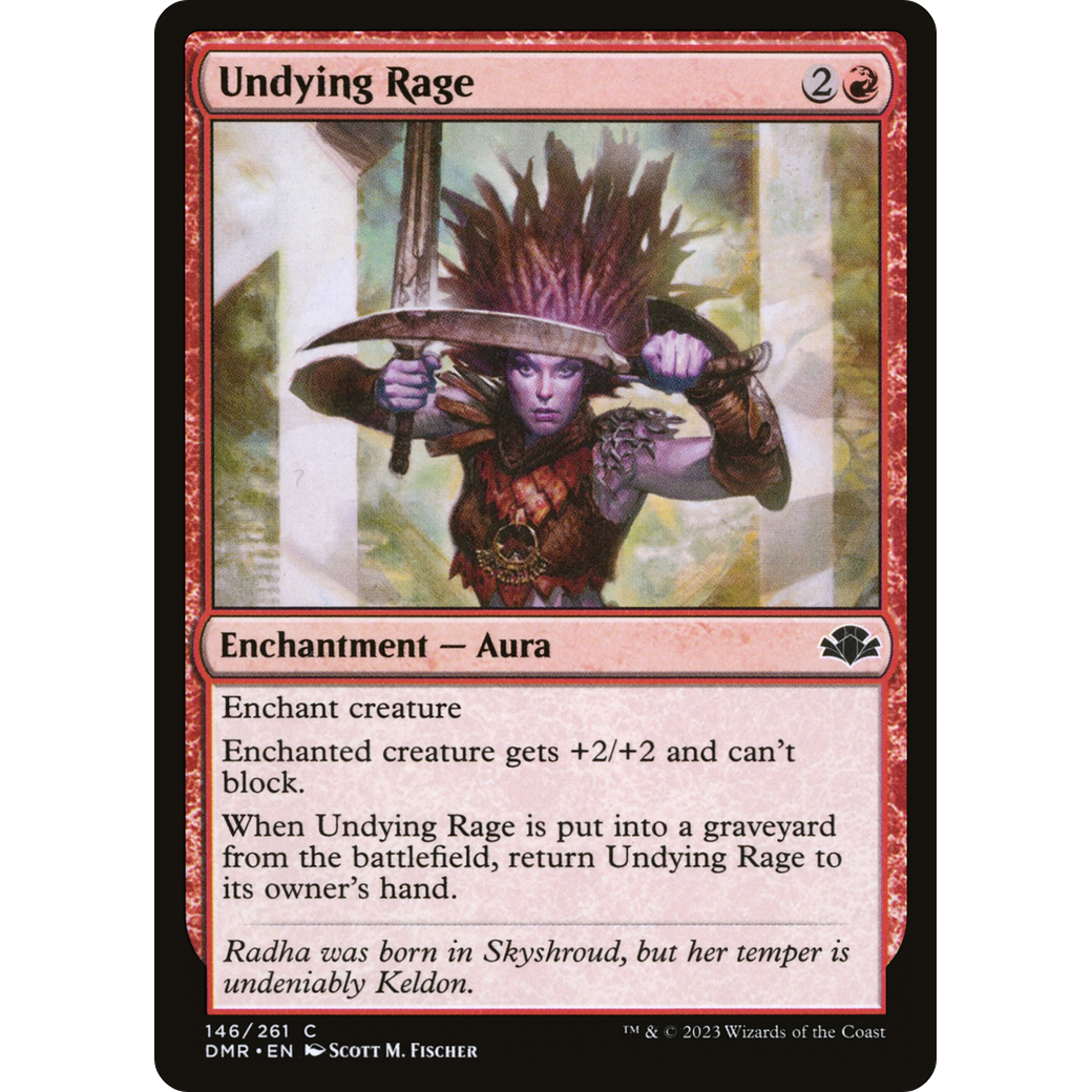 Undying Rage (DMR-146) - Dominaria Remastered Foil