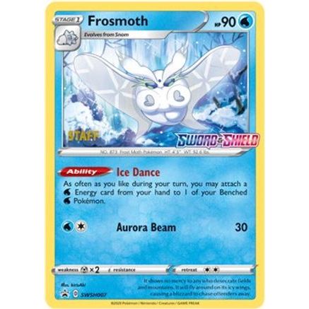 Frosmoth - SWSH007 (Prerelease) [Staff] SWSH007 - SWSH Sword & Shield Promo Cards Holofoil