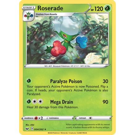 Roserade 4/202 - SWSH01 Sword & Shield Base Set