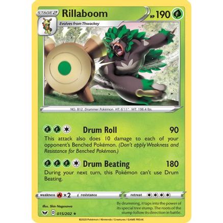 Rillaboom (015) 15/202 - SWSH01 Sword & Shield Base Set