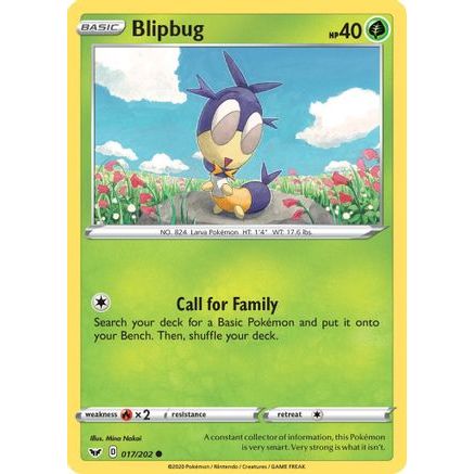 Blipbug (017) 17/202 - SWSH01 Sword & Shield Base Set Reverse Holofoil