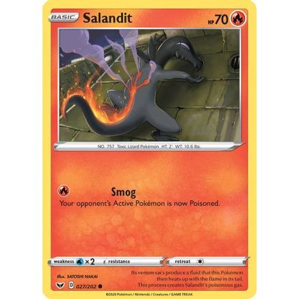 Salandit 27/202 - SWSH01 Sword & Shield Base Set