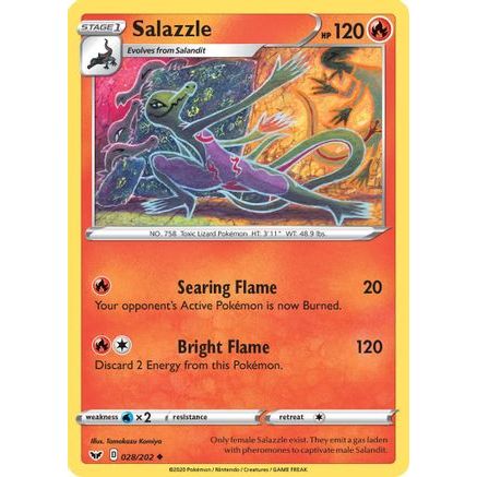 Salazzle 28/202 - SWSH01 Sword & Shield Base Set