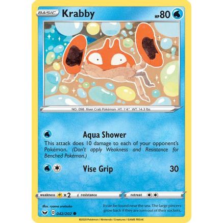 Krabby (042) 42/202 - SWSH01 Sword & Shield Base Set