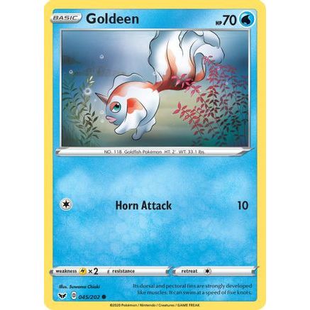Goldeen (045) 45/202 - SWSH01 Sword & Shield Base Set Reverse Holofoil