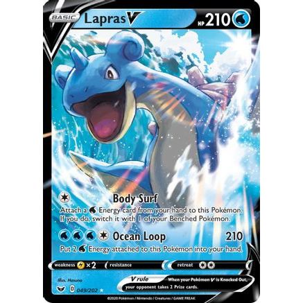 Lapras V 49/202 - SWSH01 Sword & Shield Base Set Holofoil