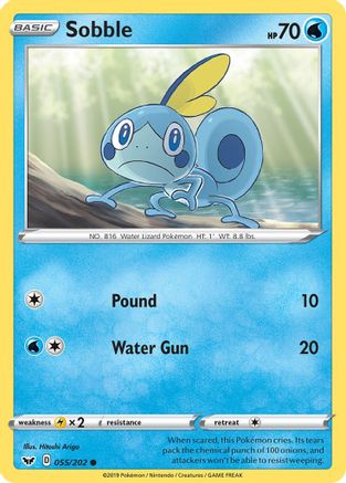 Sobble (055) 55/202 - SWSH01 Sword & Shield Base Set Reverse Holofoil